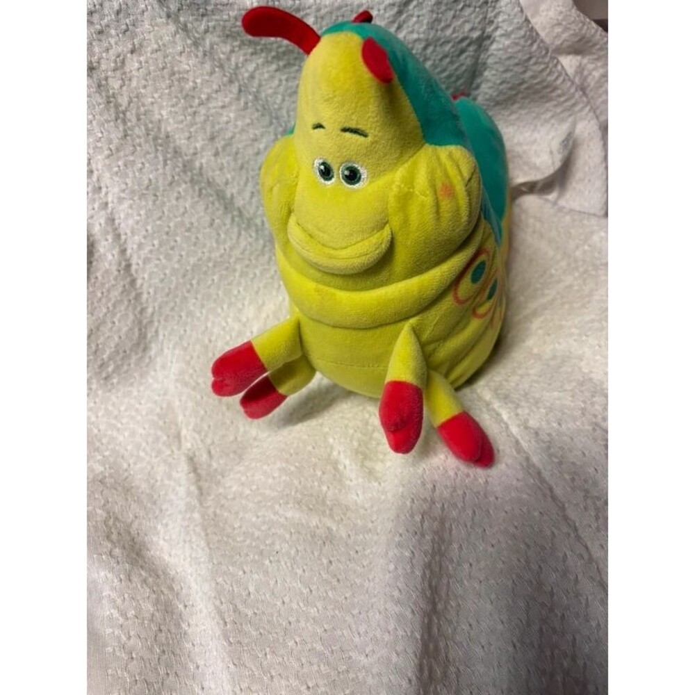 12” Disney A Bug's Life Heimlich caterpillar plush toy.